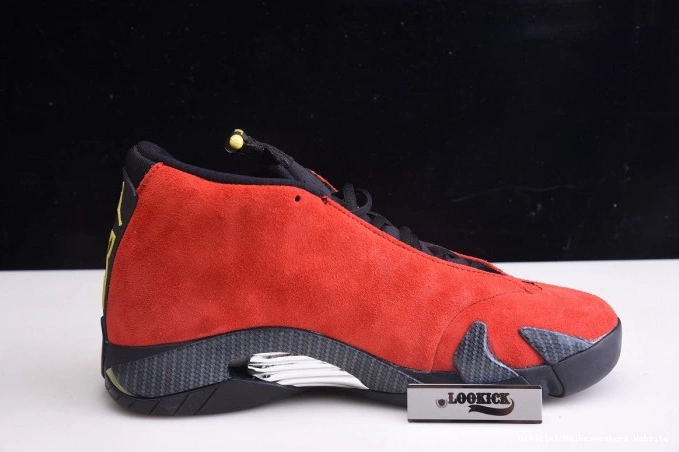 Official Maikesneakers Red 654459-670 Air Challenge Jordan 14 Retro 0710